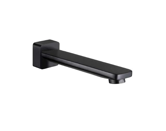 200mm HC Elegant Black Rectangle Bath Outlet