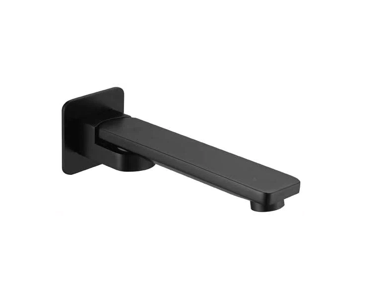 200mm HC Elegant Black Rectangle Swivel Bath Outlet