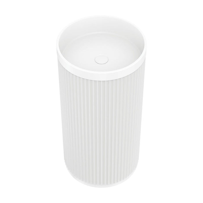 450*450*900mm Minka Solid Surface Freestanding Matte White/Black,Dusk/Forest Basin
