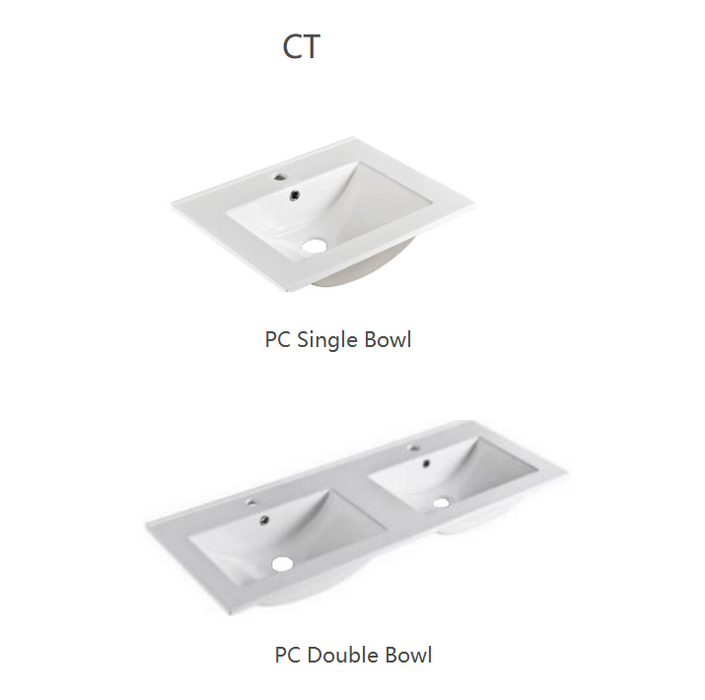 1200*455*860mm POS Harrington Matt White PVC Constructed Freestanding Vanity With Legs - Middle Drawer - HD reno