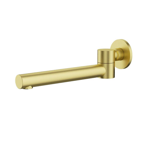 Ikon Otus Brushed Nickel/Chrome/Matt Black/Gunmetal Grey/Brushed Gold Solid Brass Round Swivel Bath Spout - HD reno