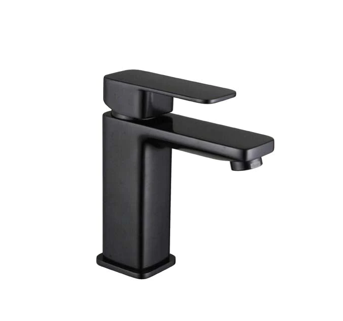 HC Elegant Black Rectangle Basin Mixer