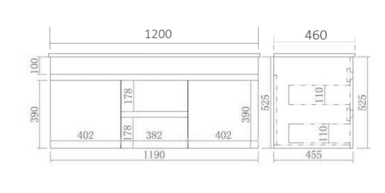 900-1800*460mm Bathroom Vanity PVC Evie OAK Wall Hung Vanity - Left/Right Drawers Cabinet Only and Ceramic / Stone Top Available - HD reno