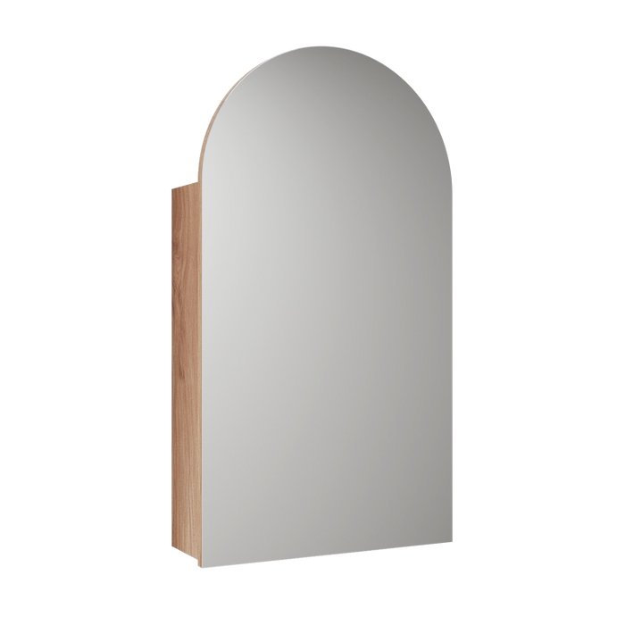 500*900*150mm Aulic Canterbury Matt White/Mia/Max/Carita Copper-free Glass Arch Shaving Cabinet - HD reno