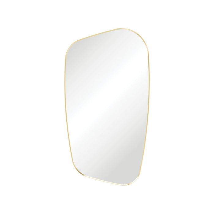 650*1200*5mm Fienza Capriccio Urban Brass Copper-free Glass Aluminium Special Shape Wall Mounted Framed Mirror