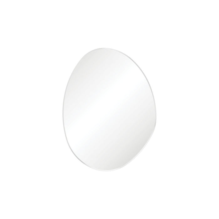 700-900*1200*5mm Fienza Pebble Matt White Aluminium Glass Copper-free Special Shape Framed Mirror