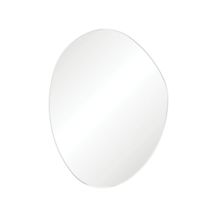 700-900*1200*5mm Fienza Pebble Matt White Aluminium Glass Copper-free Special Shape Framed Mirror