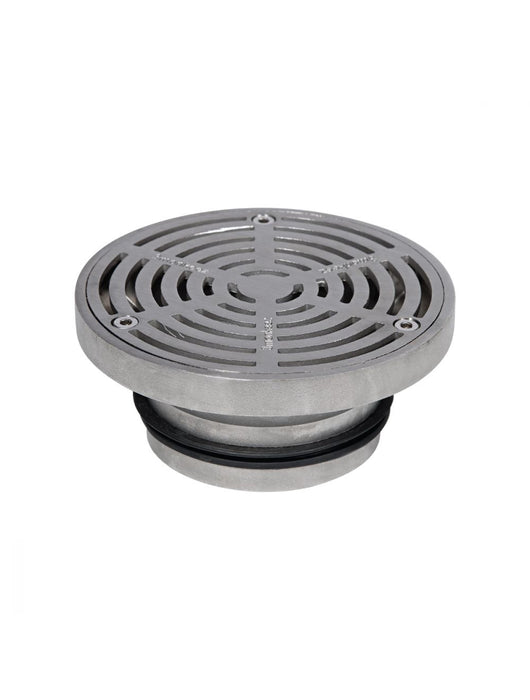 150mm Round Floor Waste (suits 100mm pipe) (Heel Proof)-304 316 - HD reno