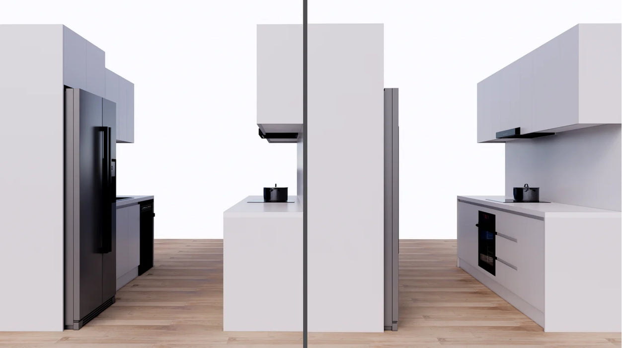 Galley Kitchen Cabinet Combination(Electric Cooktop)