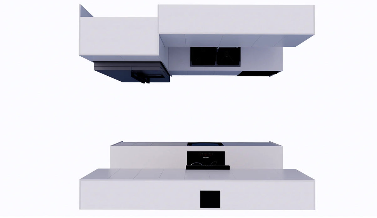 Galley Kitchen Cabinet Combination(Electric Cooktop)