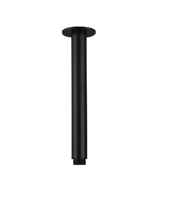 300mm HC Chris Black Round Ceiling Shower Arm