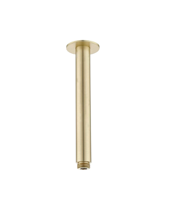 200mm HC Chris Brushed Gold Round Ceiling Shower Arm