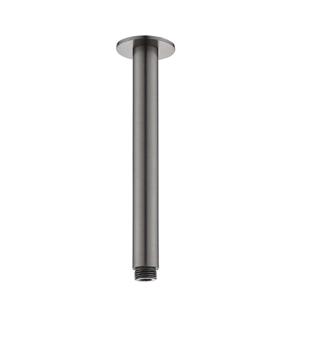 300mm HC Chris Brushed Gun Metal Round Ceiling Shower Arm