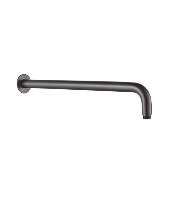 HC Chris Brushed Gun Metal Round Wall Shower Arm