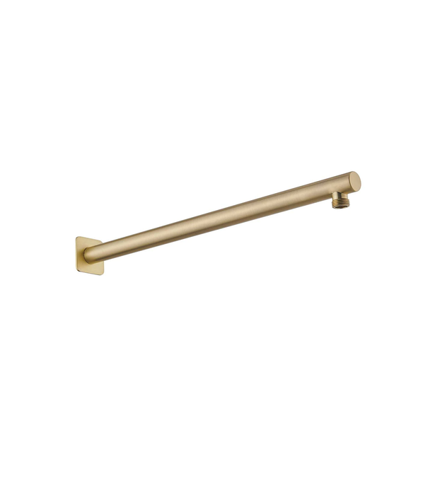 HC Limpid Brushed Gold Round Wall Shower Arm