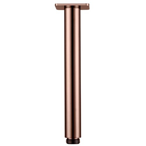 100-400mm HC Rose Gold Limpid Ceiling Round Shower Arm