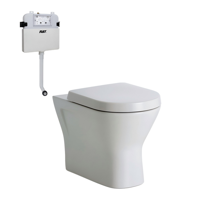 550*360*400mm Fienza RAK Resort Rimless Gloss White Wall Faced Toilet