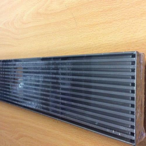 600-1800*100mm Somer Silver Wide Linear Floor Grate Grill Drain (80mm Outlet)