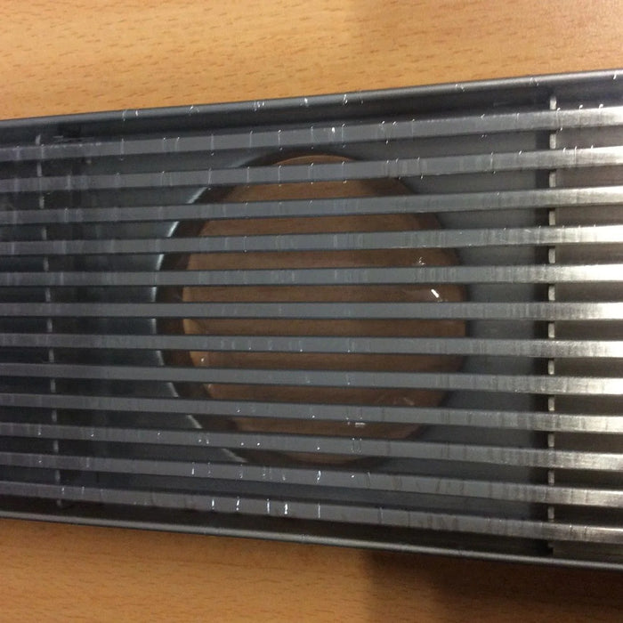 600-1800*100mm Somer Silver Wide Linear Floor Grate Grill Drain (80mm Outlet)