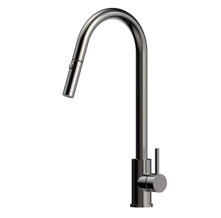 Suprema XACTA XPRESSFIT Satin/Black-Bling/Gun Metal/Rose Gold/Brushed Gold/Polished Stainless Steel Gooseneck Dual Spray Kitchen Mixer
