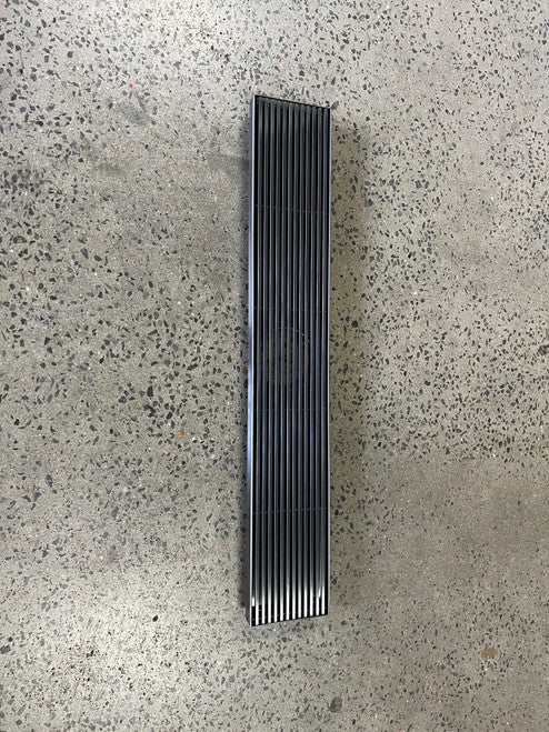600-1800*100mm Somer Gun Metal Linear Grill Floor Waste Grill Drain (80mm Outlet)