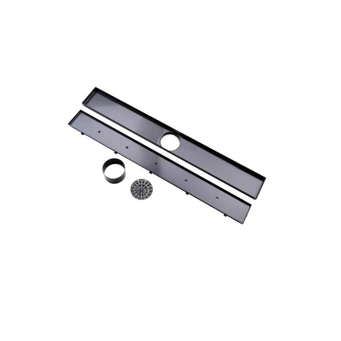 600-1800*100mm Somer Gun Metal Tile Insert Floor Waste Tile Insert Drain (80mm Outlet)