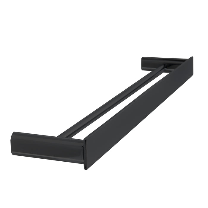 The Gabe 600/800mm Double Towel Rail Matte Black