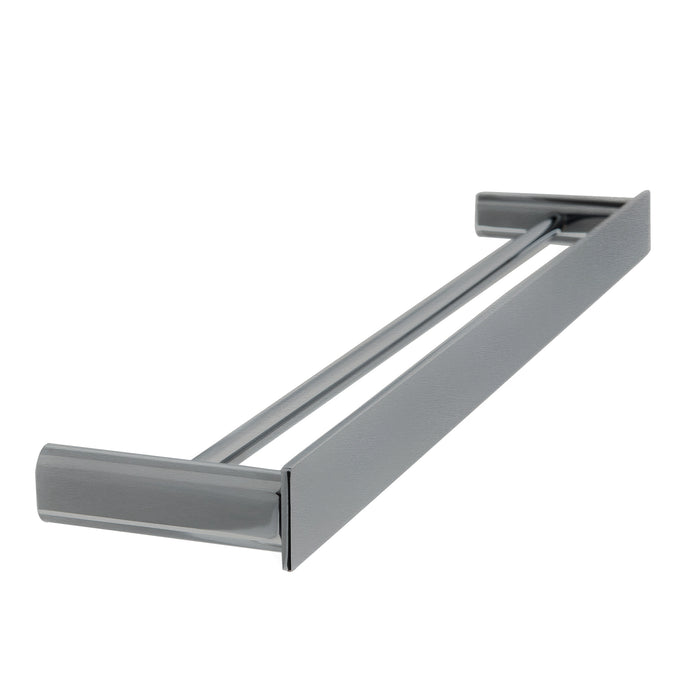 The Gabe 600/800mm Double Towel Rail Brushed Nickel