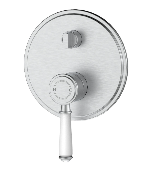Clasico Wall Diverter Mixer Trim Kits Ceramic Handle Brushed Gold/Brushed Nickel/Chrome/Matt Black