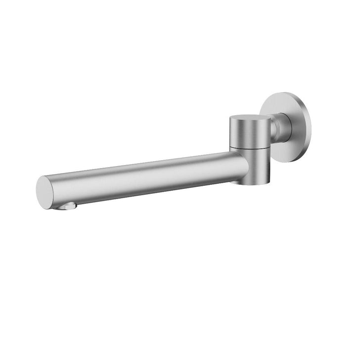Ikon Otus Brushed Nickel/Chrome/Matt Black/Gunmetal Grey/Brushed Gold Solid Brass Round Swivel Bath Spout - HD reno