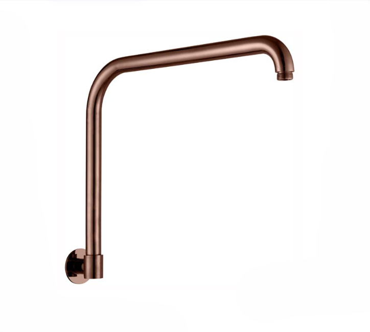 HC Chris Rose Gold Wall Round L Shape Shower Arm