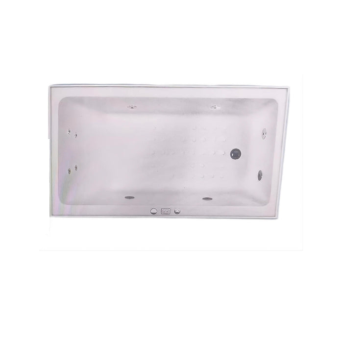Grandismo 1400*820*520mm Gloss White Acrylic 6/10/12 Jets Drop in Spa Bath Tub - HD reno