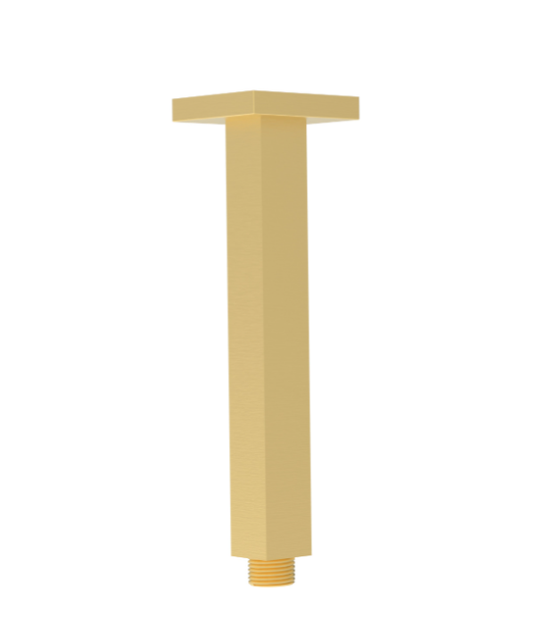 300mm Square Vertical Shower Arm Brushed Gold/Gun Metal - HD reno