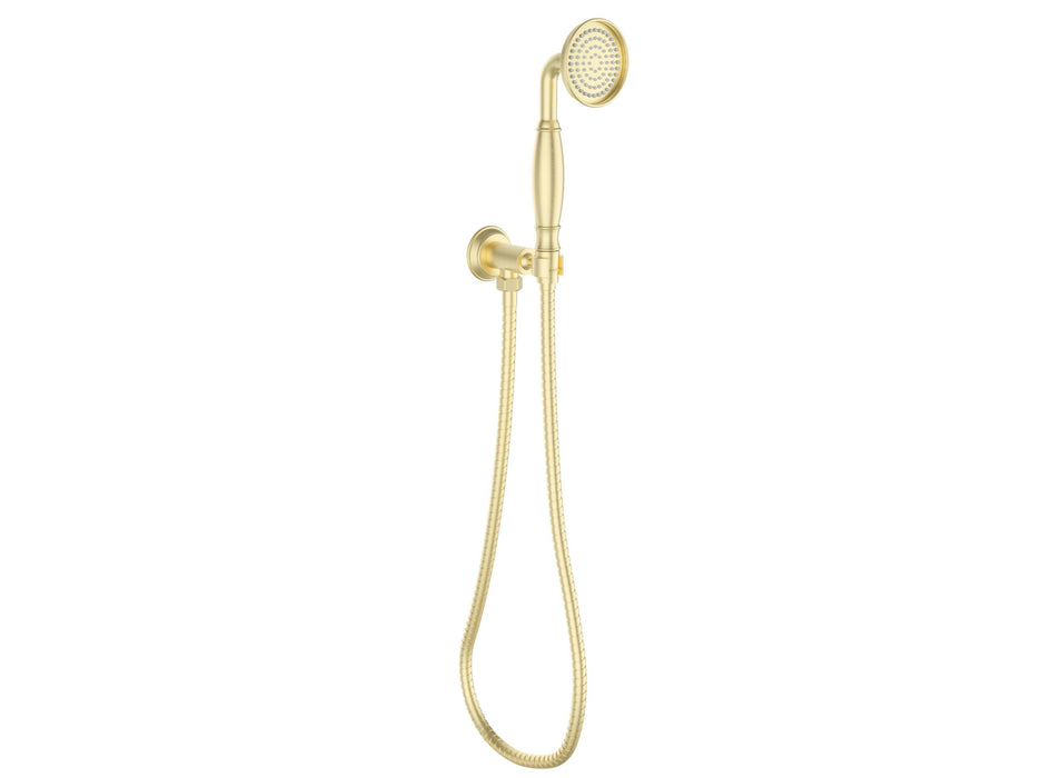 ACL Clasico Chrome/Brushed Nickel/Brushed Gold/Matt Black Hand Shower On Wall Outlet Bracket - HD reno