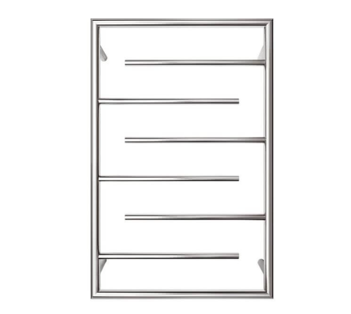520*800*120mm Forme Frame 6 Bar Round Heated Towel Rail Stainless Steel