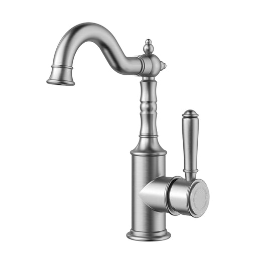 Clasico Basin Mixer in Brushed Nickel - HD reno