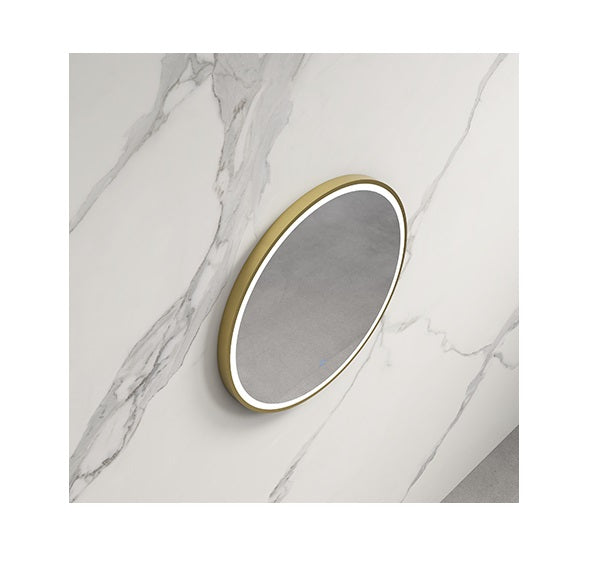 800/600*800/600*35mm Infinity Hamilton Gold/Black/Frameless Aluminium Glass Round Pencil Edge LED Mirror