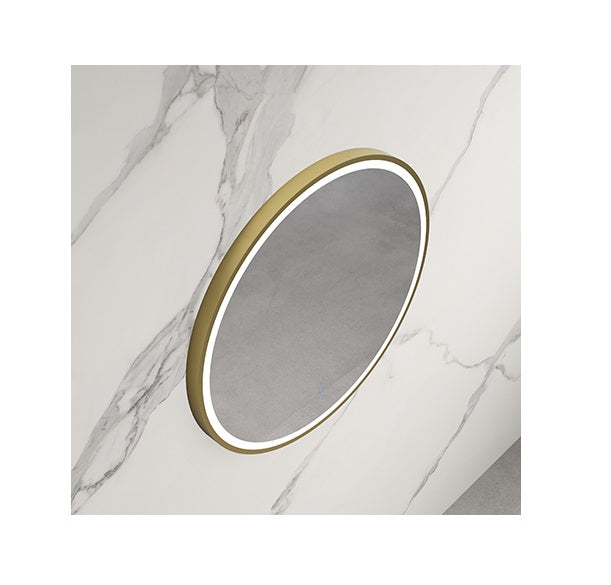 800/600*800/600*35mm Infinity Hamilton Gold/Black/Frameless Aluminium Glass Round Pencil Edge LED Mirror