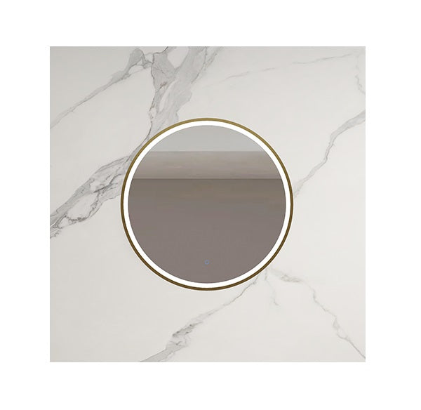 800/600*800/600*35mm Infinity Hamilton Gold/Black/Frameless Aluminium Glass Round Pencil Edge LED Mirror