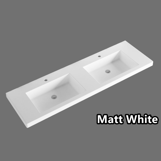 600-1500*450*550mm ABS Hawaii Matt White Shaker Plywood Vanity - HD reno