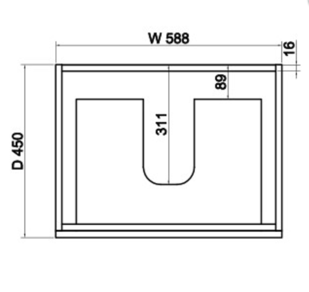 600-1500*450*550mm ABS Hawaii Matt White Shaker Plywood Vanity - HD reno
