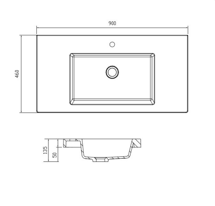 600-1500*450*550mm ABS Hawaii Matt White Shaker Plywood Vanity - HD reno
