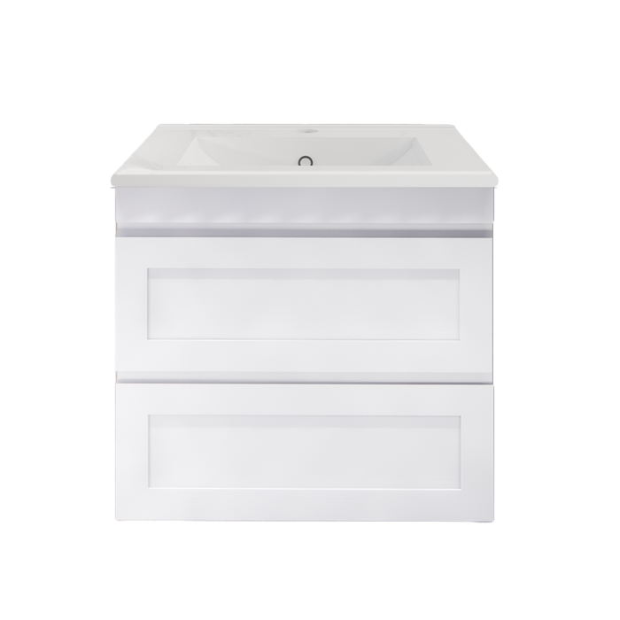 600-1500*450*550mm ABS Hawaii Matt White Shaker Plywood Vanity - HD reno