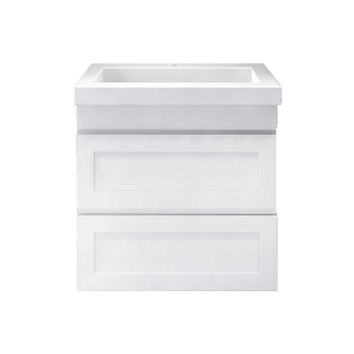 600-1500*450*550mm ABS Hawaii Matt White Shaker Plywood Vanity - HD reno