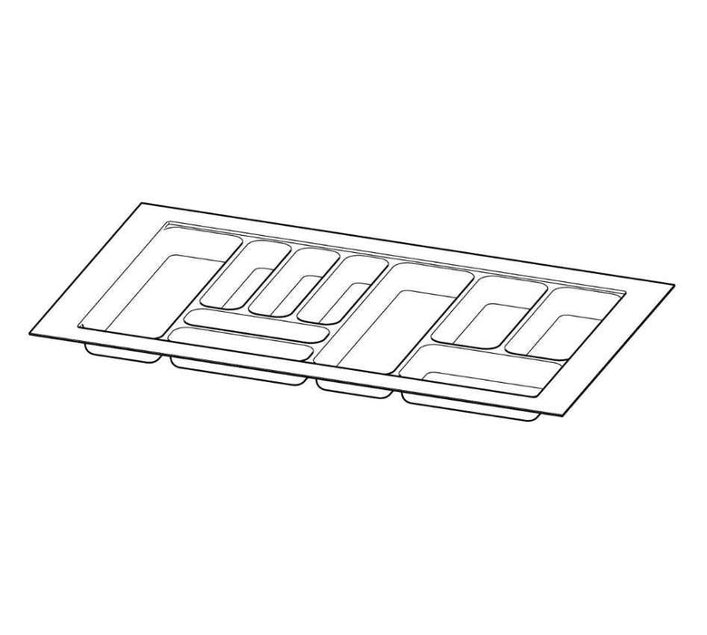 900mm Hettich Cutlery Insert Black Custom Size Kitchen Drawer Cutlery Tray Adjustable (Copy)