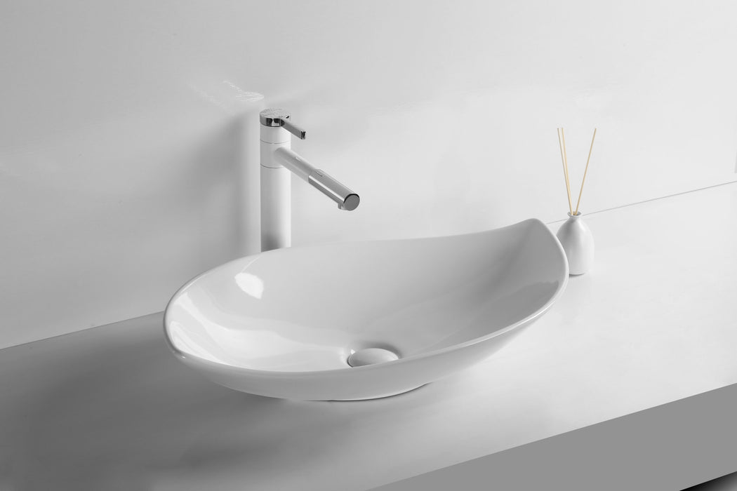 660*390*150mm Gloss White/Matt White/Matt Black Ceramic Above Counter Basin