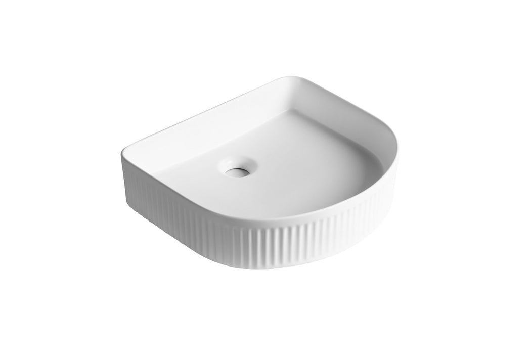415*365*100mm Gloss White/Matt White/Matt Black Ceramic Above Counter Basin
