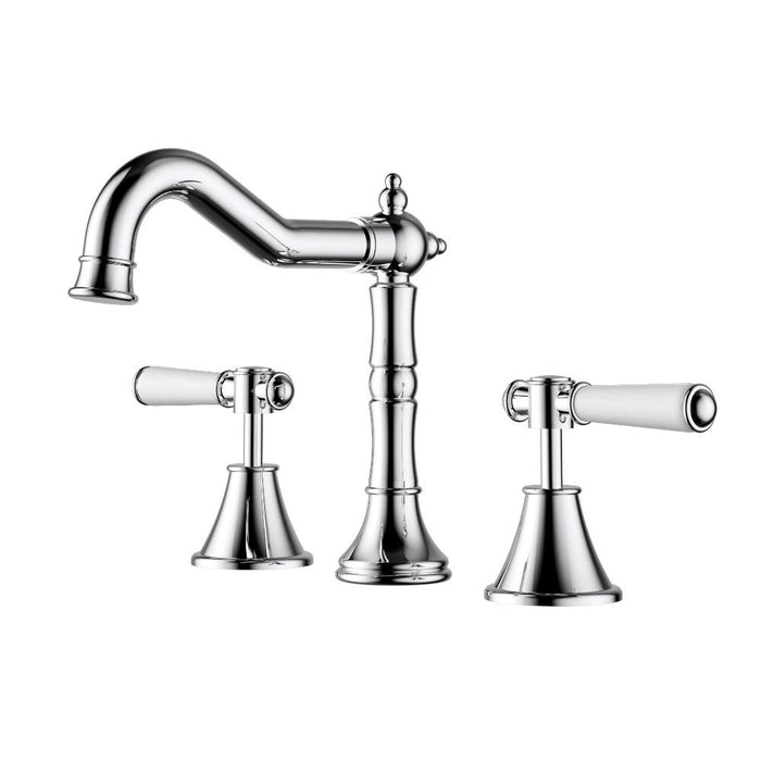 Clasico Basin Set Ceramic Handle Brushed Gold/Brushed Nickel/Chrome/Matt Black - HD reno