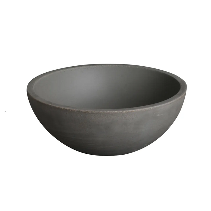 360*360*145mm Matte Grey Concrete Round Above Counter Basin