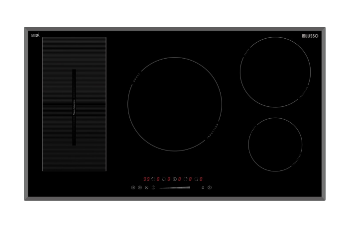 900mm Electric Induction Cooktop with Bevelled Edged,Touch Slider Controls